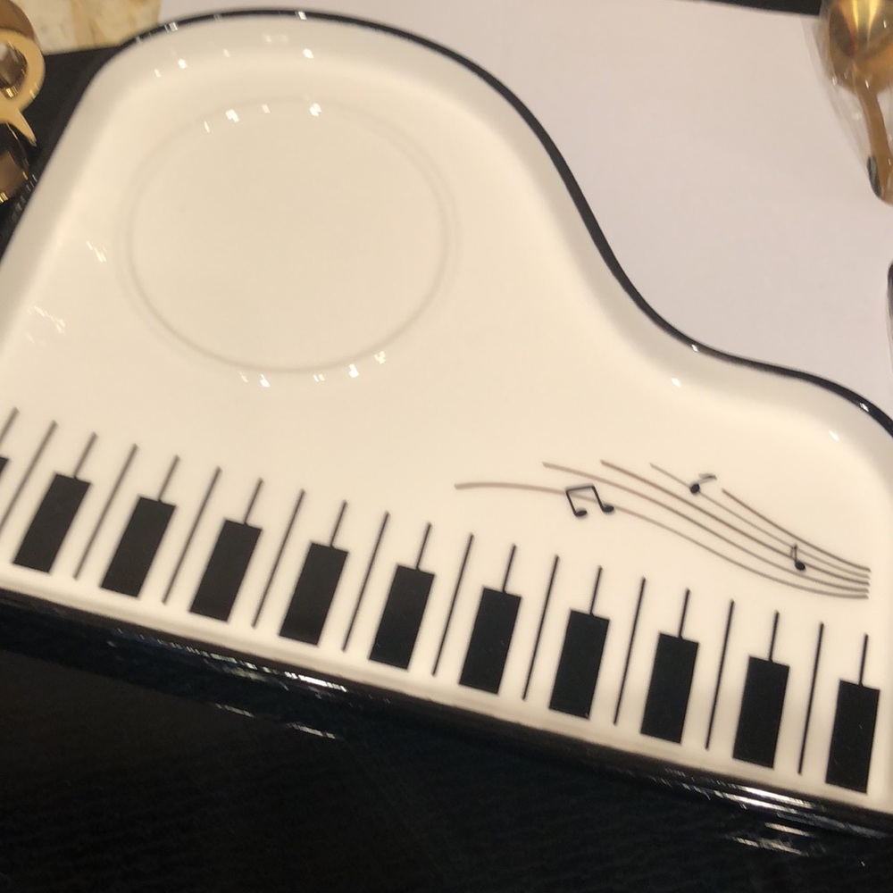 Ceramic Piano Cup with Saucer - NWOT - Picture 3 of 5